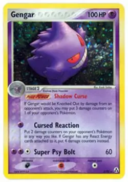 Damaged Gengar - 5/92 - Holo Rare Pokemon Legend Maker - Image 1