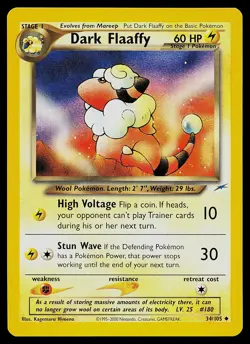 Pokemon Card - Dark Flaaffy Neo Destiny 34/105 Uncommon - Image 1