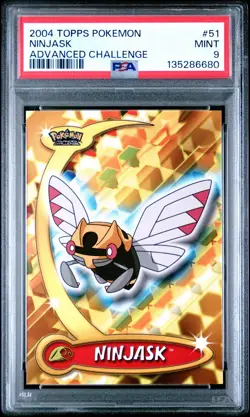 2004 TOPPS POKEMON ADVANCED CHALLENGE NINJASK #51 PSA 9 - Image 1