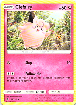 Clefairy 88/145 Pokemon Guardians Rising Light Play - Image 1