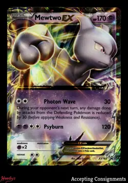 2014-16 Pokemon XY Black Star Promos #XY183 Mewtwo EX - Image 1