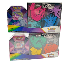 Lot of (2) Pokemon TCG SWSH Evolving Skies Costco Elite Trainer Box w/Tin SEALED - Image 1