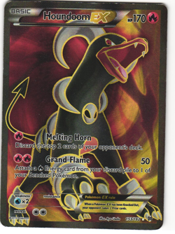 Houndoom EX Full Art Pokemon TCG BREAKthrough 153/162 MP - Image 1