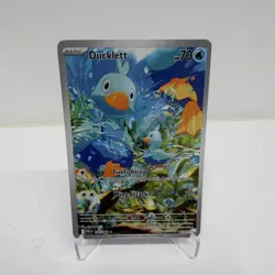 Pokemon Ducklett 109/086 Sv: White Flare Illustration Rare Holo Basic 2025 70HP - Image 1