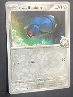 Steven's Beldum Pokemon SV10 Destined Rivals Reverse Holo 143/182 TCG - Image 2