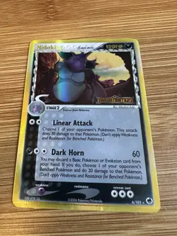 Pokemon TCG Dragon Frontiers Nidoking Delta Species 6/101 Reverse Holo Rare 120… - Image 1