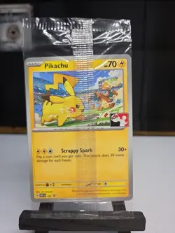 Sealed Pikachu Pokemon Play League Stamped Black Star Promo SVP 101 - Image 1