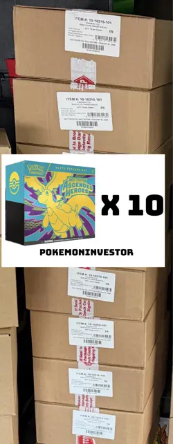 Pokemon TCG Ascended Heroes ELITE TRAINER BOX CASE Factory Sealed 10x ETB Boxes - Image 1