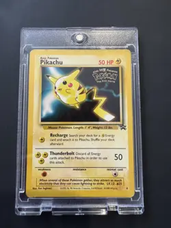 Pikachu Promo #4 – Pokemon The First Movie (1999 WOTC) – Vintage Rare - Light Pl - Image 1