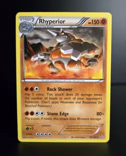 Pokemon TCG - RHYPERIOR - 76/160 - RARE - XY: PRIMAL CLASH (2015) - LP - Image 1