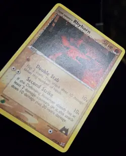 Pokemon TCG - TEAM MAGMA'S RHYHORN - #67 - EX: TEAM MAGMA VS TEAM AQUA 2004 - LP - Image 3
