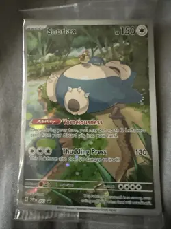 2023 Pokemon SV 151 Snorlax 051 SVP EN Black Star Promo Sealed In Package - Image 2