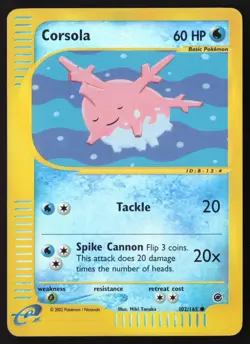 Corsola Reverse Holo 102/165 Pokemon Expedition - Image 1