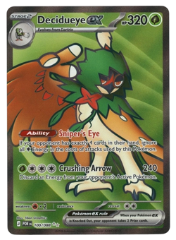 POKEMON TCG DECIDUEYE EX 100/088 ULTRA RARE FULL ART PERFECT ORDER - Image 1