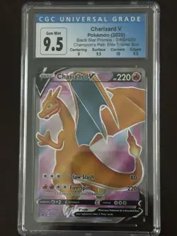 Pokemon Charizard V SWSH050 Black Star Promo Holo CGC 9.5 Sword & Shield - Image 1