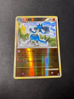 Lucario 19/95 Unleashed Reverse Foil 2010 English Pokemon TCG MP - Image 1