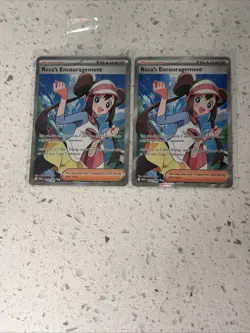 Pokemon Perfect Order Rosa's Encouragement 114/088 Ultra Rare Trainer Lot Of 2 - Image 1