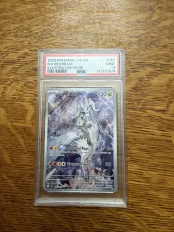 Pokemon TCG N's Reshiram Illustration Rare Holo PSA 9 167/159 2025 - Image 1
