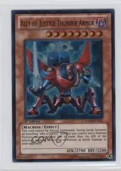 Ally of Justice Thunder Armor 1st Ed. YuGiOh Hidden Arsenal 2 #HA02-EN021 2010 - Image 1