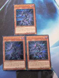 YuGiOh! Vision HERO Vyon DUSA-EN021 x3 PLAYSET 1st Ed Ultra Rare - Image 1