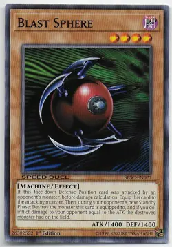 Yu-Gi-Oh! Scars Of Battle BLAST SPHERE SBSC-EN027 - Image 1