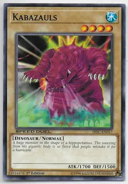 Yu-Gi-Oh! Scars Of Battle KABAZAULS SBSC-EN017 - Image 1