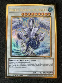 Yu-Gi-Oh! Trishula, Dragon of the Ice Barrier (MGED-EN027) Maximum Gold 1st Ed - Image 1