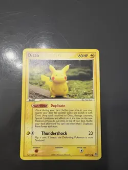 Pokemon Pikachu TCG Ditto Delta Species Card 63/113 Regular LP - Image 1