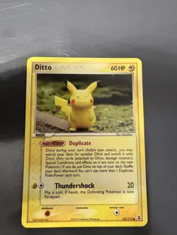 Pokemon Pikachu TCG Ditto Delta Species Card 63/113 Regular LP - Image 2