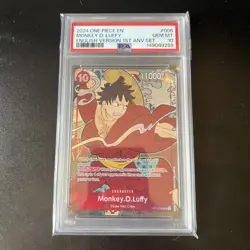 PSA 10 2024 Monkey D. Luffy One Piece English Version 1st Anniversary Set #006 - Image 1