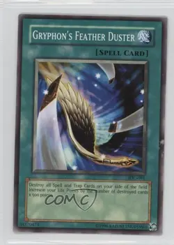 Gryphon's Feather Duster Unlimited YuGiOh Invasion of Chaos #IOC-091 2004 - Image 1
