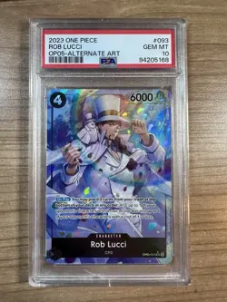Rob Lucci 2023 One Piece OP05-093 Alternate Art PSA 10 - Image 1