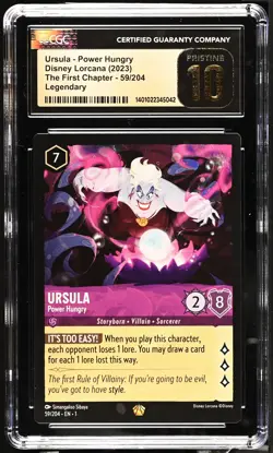 Ursula #59/204 2023 Disney Lorcana The First Chapter CGC 10 Pristine - Image 1