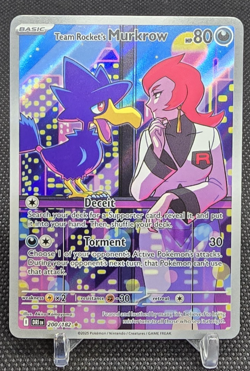Team Rockets Murkrow Illustration Card Destined Rivals 200/182 Near Mint - Image 1