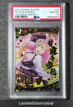 PSA 10 2024 Mitsuri Kanroji Demon Slayer Japanese Wafer 7 Card #32 - Image 1