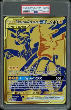 PSA 10 Pikachu & Zekrom GX SM248 Jumbo Card - Image 1