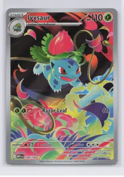 Pokemon TCG Ivysaur Holo Illustration Rare Card 134/132 Me01: Mega Evolution NM - Image 1