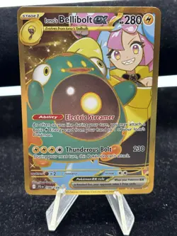 Iono's Bellibolt EX Sir 188/159 SV09 Holo Pokemon TCG Card Journey Together - Image 1