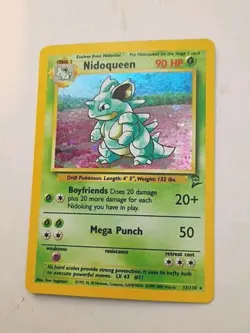Pokemon TCG Nidoqueen Holo 12/30 Card Base Set 2 - Image 1