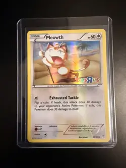 Meowth 53/83 Toys R US Generations Promo Pokemon Card - LP - Image 2