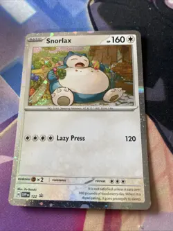 Pokemon Card Snorlax SVP 122 Black Star Promo Holo Rare Near Mint - Image 1