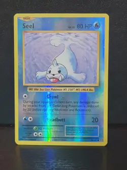 Seel 28/108 XY Evolution Reverse Holofoil Holo Pokemon Card pack fresh - Image 1