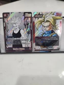 Bandai Dragon Ball Super Card Game Trunks Future SB02 Holo Awaken Evolve 5 Cards - Image 1