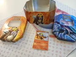Pokemon HGSS Tin With Entei Promo Card, 2 Lids - Image 1