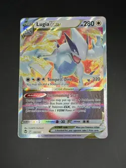 Lugia VSTAR 139/195 Silver Tempest Ultra Rare Pokemon Card NM Full Art - Image 1
