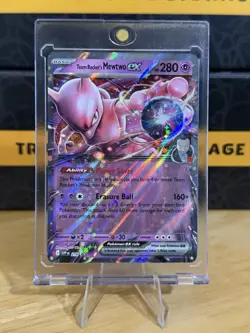 Team Rocket's Mewtwo ex SV: Scarlet & Violet Promo Card 216 NM Pokemon TCG - Image 1