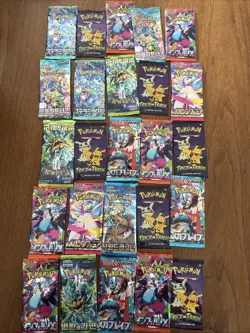 25 Pokemon TCG Cards Booster Pack Lot SEALED Korean Japanese English Packs !! - Image 1
