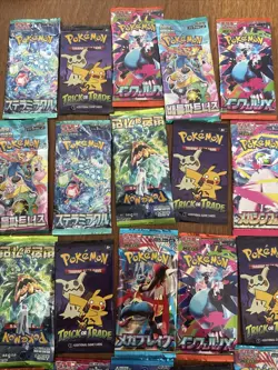 25 Pokemon TCG Cards Booster Pack Lot SEALED Korean Japanese English Packs !! - Image 2