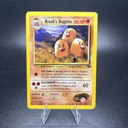 Brock's Dugtrio 22/132 Gym Challenge Regular Pokemon TCG NM Card -g - Image 1
