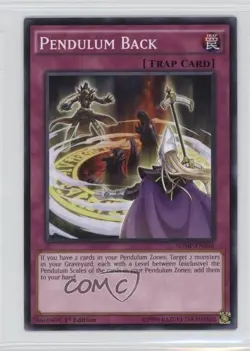 Pendulum Back 1st Ed. YuGiOh Master of Structure Deck #SDMP-EN036 - Image 1